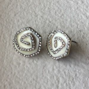 J. Crew White Studs